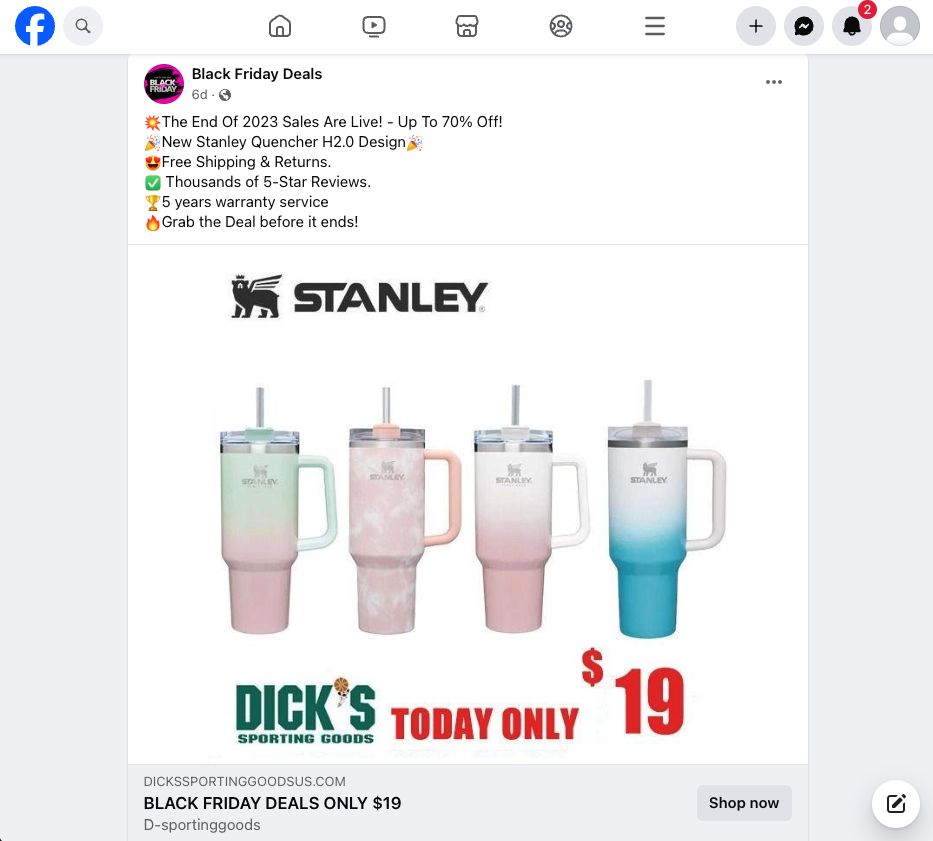 Stanley's early Black Friday Sale is offering 60% off the viral