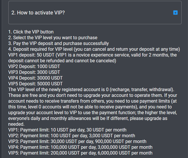 How to activate VIP?